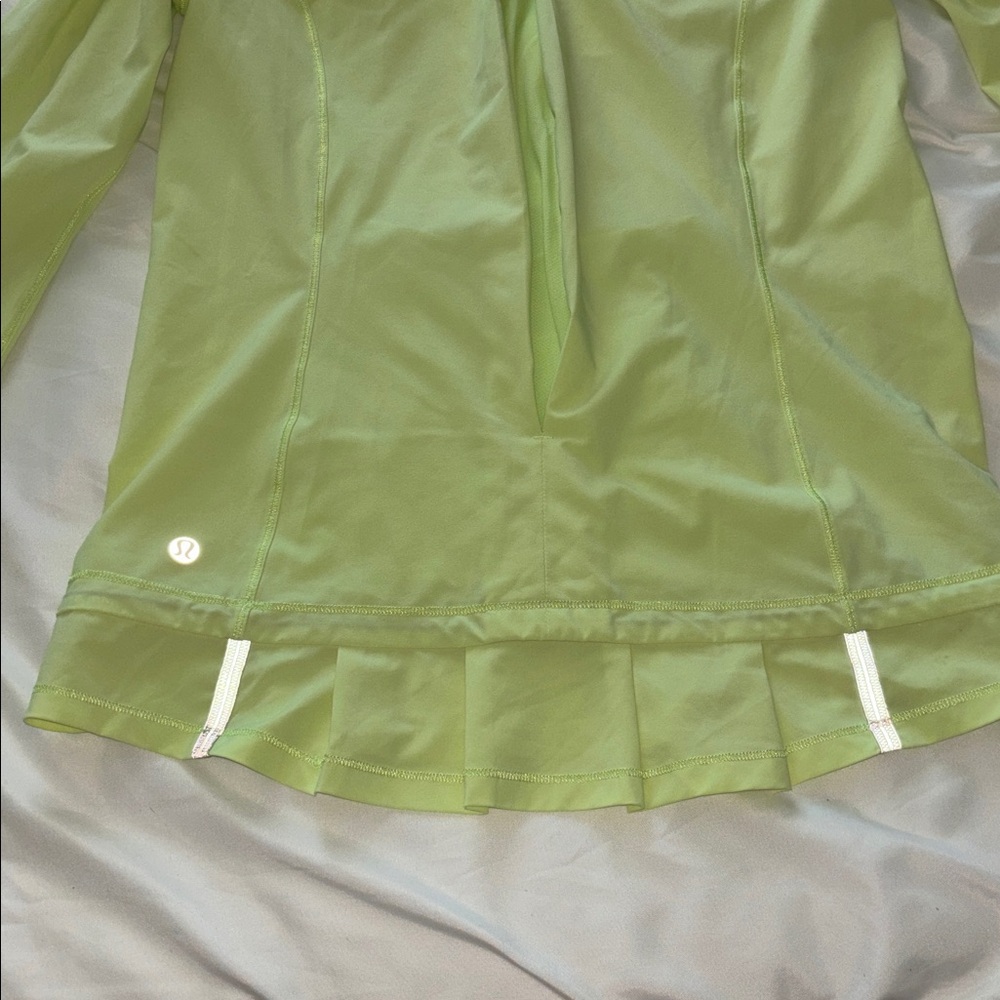 Lululemon Neon Yellow Quarter Zip Hooded Pullover Running Jacket - Picture 12 of 15